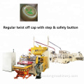 Regular Twist Off Aluminium-Schraubverschlüsse mit Step &amp; Safety Button Making Production Line